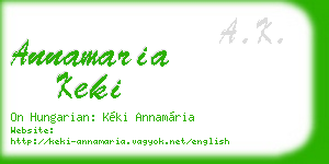 annamaria keki business card